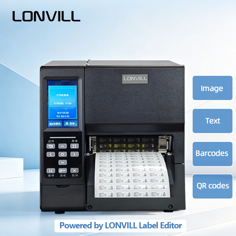 Barcode Printer - เครื่องพิมพ์ RFID อุตสาหกรรม LONVILL รุ่นปรับแต่งได้ ความละเอียด