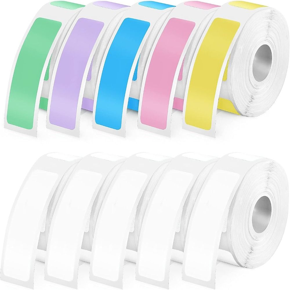 Label Maker - กระดาษสำหรับเครื่องทำฉลากแบบมีกาว สีสันสดใส ขนาด 12 มม. x