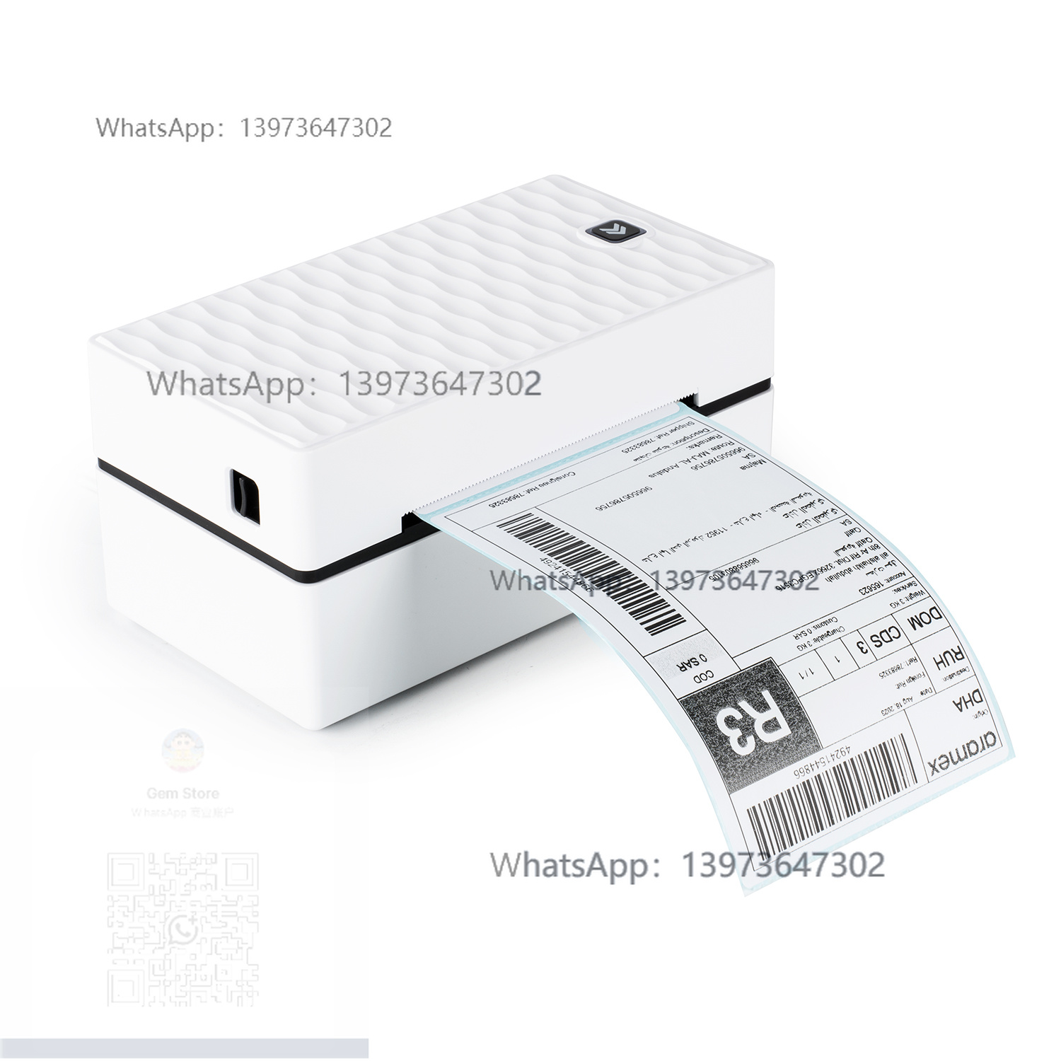 Label Printer - เครื่องพิมพ์บลูทูธแบบใช้ความร้อนขนาด 4x6 นิ้ว สำหรับพิมพ์ฉลากส่งของ ฉลากที่อยู่ พิมพ์เร็ว
