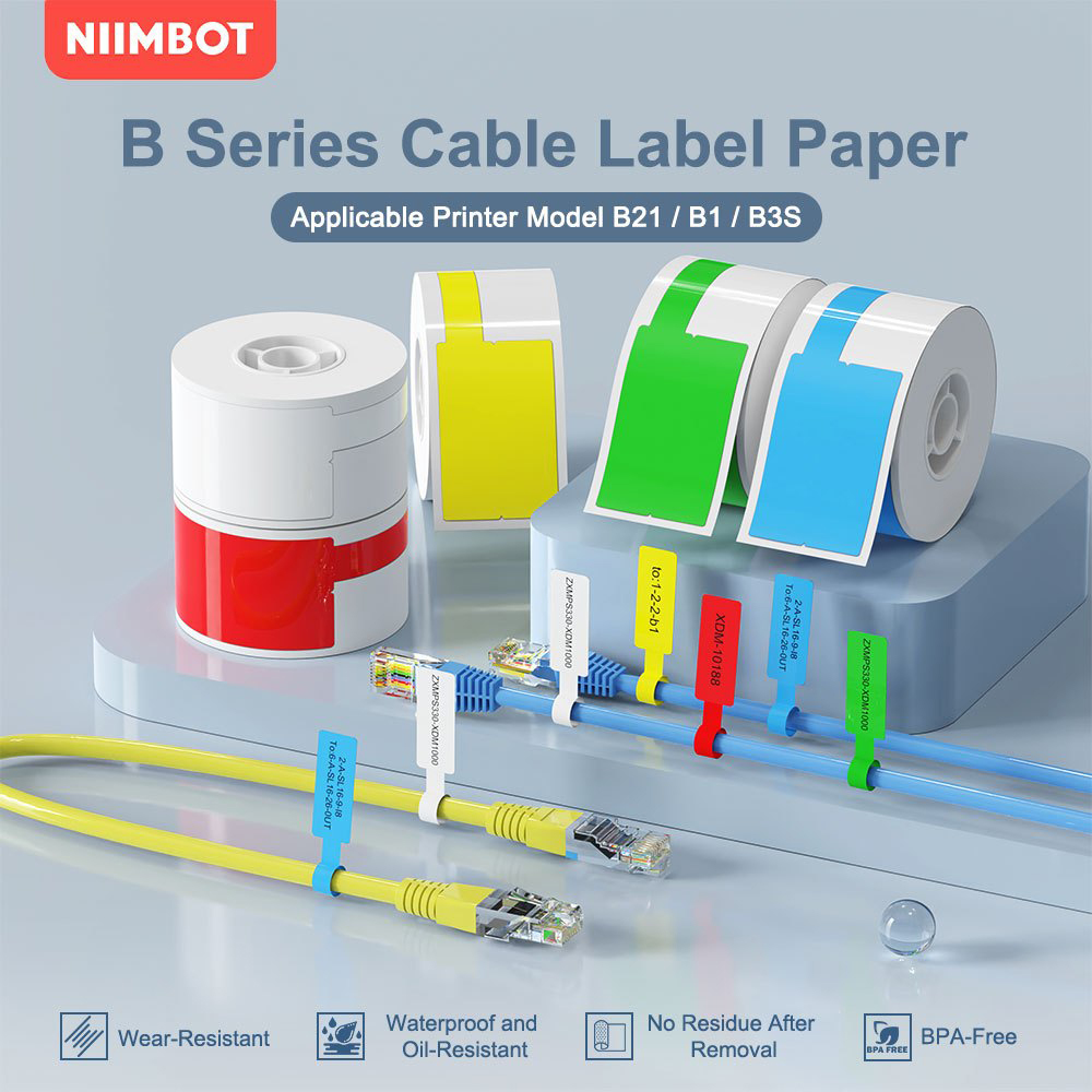 Niimbot ป้ายสายแบบพกพาเครื่องพ - Label Maker บทวิจารณ์และราคา